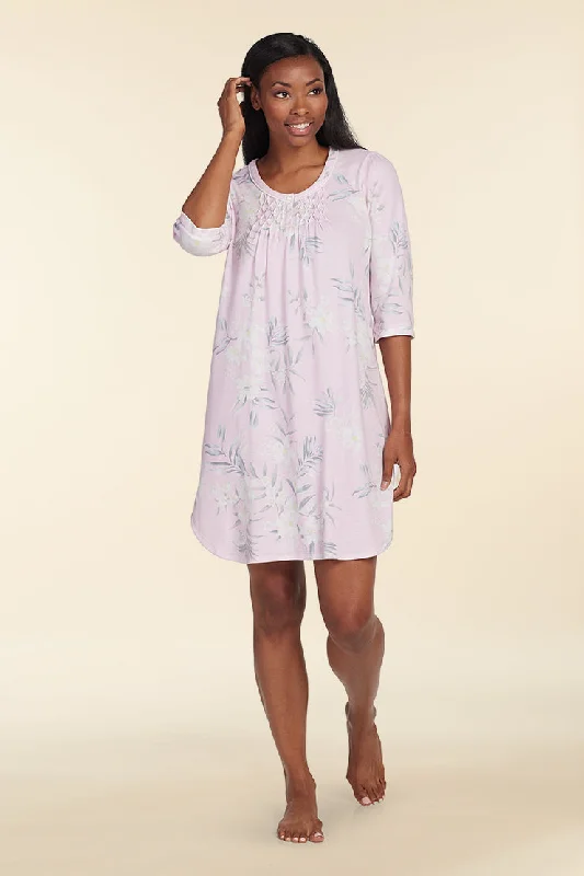 Women's sleep tops with trendy patterns-Cottonessa Short Nightgown