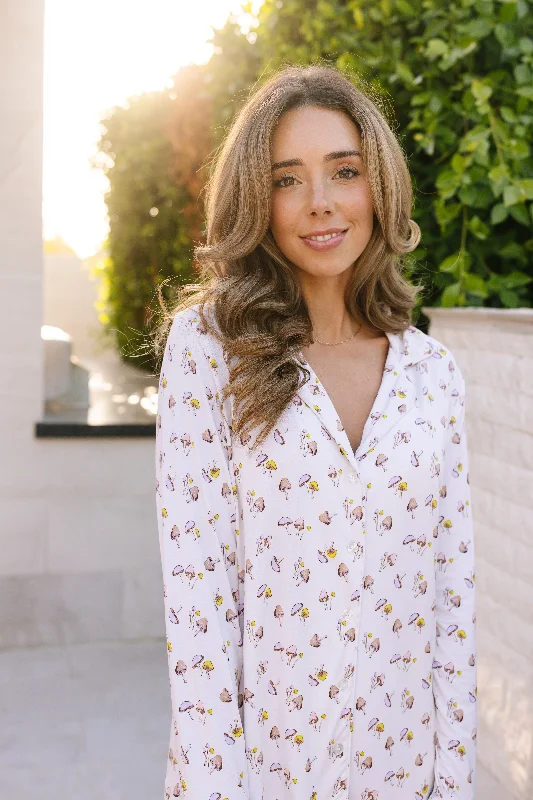 Elegant sleep tops for women for bedtime-deja vu / pajama set