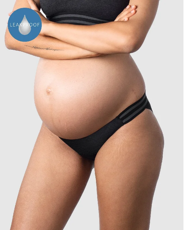 Women's panties for active women with moisture-wicking fabric-ELEVATE BLACK LIGHT LEAKPROOF BIKINI BRIEF Women's panties for active women with moisture-wicking fabric-ELEVATE BLACK LIGHT LEAKPROOF BIKINI BRIEF