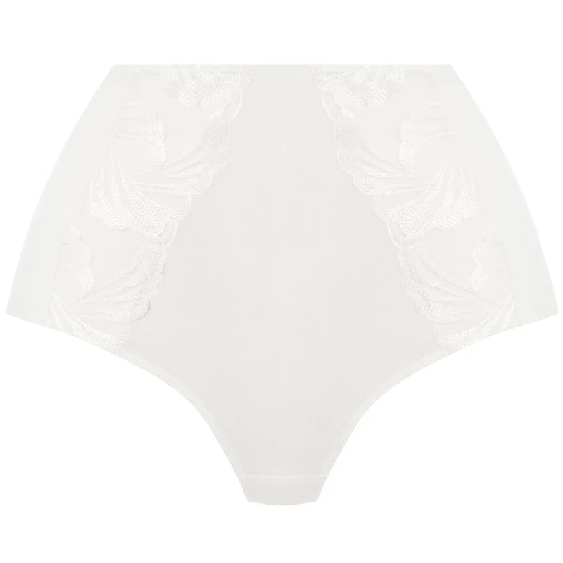 Women's panties with full rear coverage for extra comfort-Anoushka Ivory High Waist Brief - Fantasie Women's panties with full rear coverage for extra comfort-Anoushka Ivory High Waist Brief - Fantasie
