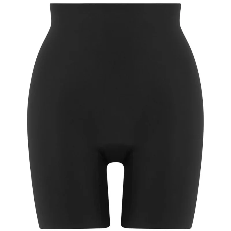 Women's panties for tummy shaping-Smoothease Seamless Stretchy Short Black - Fantasie