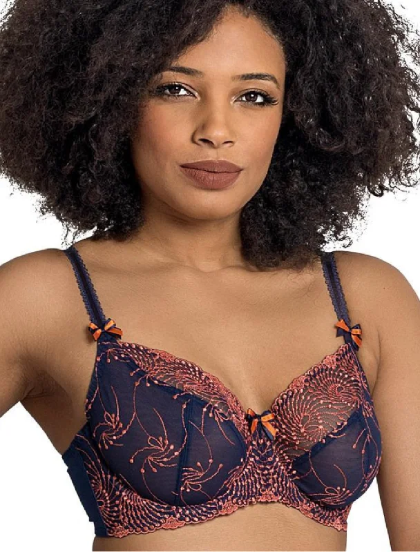 Women's panties with no-show lace for invisible fit-Fit Fully Yours Nicole See-Thru Underwire Lace Bra, Navy Coral | Navy Blue Fit Fully Yours Nicole Bra Women's panties with no-show lace for invisible fit-Fit Fully Yours Nicole See-Thru Underwire Lace Bra, Navy Coral | Navy Blue Fit Fully Yours Nicole Bra