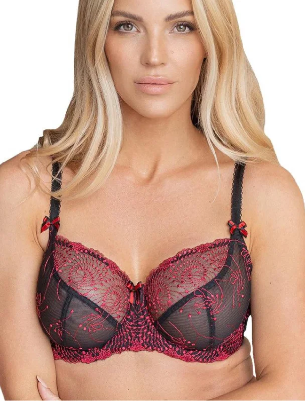 Women's panties for full coverage and no-show lines-Fit Fully Yours Nicole See-Thru Underwire Lace Bra, Black Red | Black Red Fit Fully Yours Nicole Bra Women's panties for full coverage and no-show lines-Fit Fully Yours Nicole See-Thru Underwire Lace Bra, Black Red | Black Red Fit Fully Yours Nicole Bra