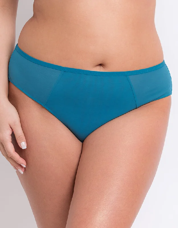 Women's panties with soft cotton material for comfort-Flirtelle Hayley Brazilian Brief Turquoise Women's panties with soft cotton material for comfort-Flirtelle Hayley Brazilian Brief Turquoise