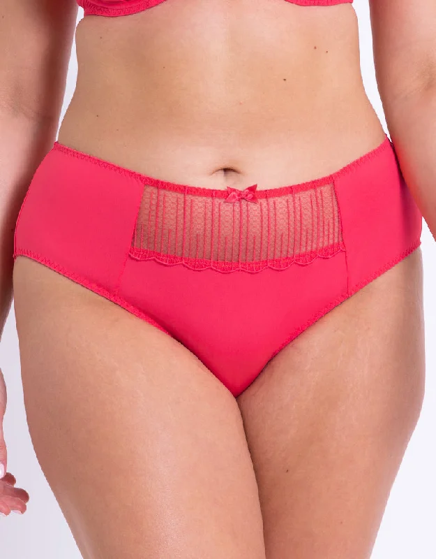 Women's panties with smoothing effect-Flirtelle Riley Brief Bright Pink