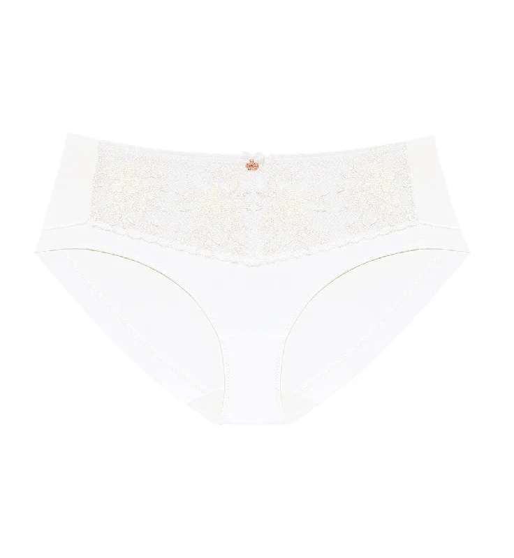 Breathable panties for hot weather-Florale Slimming Beauty Hipster