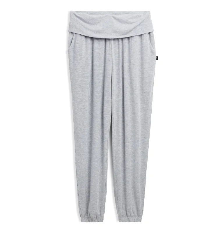 Elegant sleep tops for women for evening wear-Everywhere Jogger - TENCEL Modal Heather Grey Elegant sleep tops for women for evening wear-Everywhere Jogger - TENCEL Modal Heather Grey