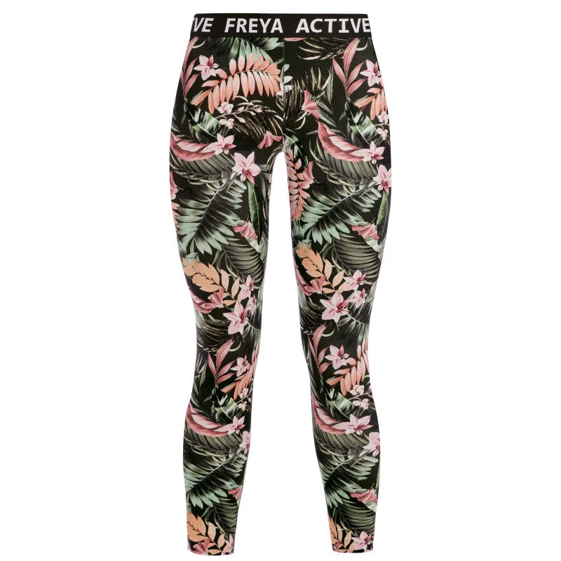 Women's panties for extra shaping and smoothing-Freya Ecosculpt Exercise Leggings Jungle Black