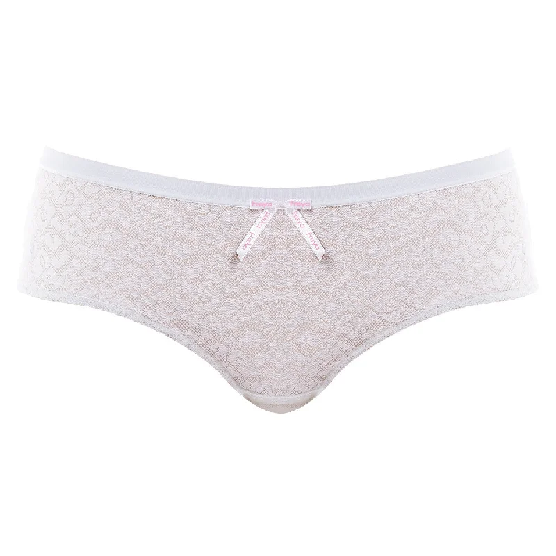 Women's panties for all-body types with great support-Fancies White Hipster Short - Freya Women's panties for all-body types with great support-Fancies White Hipster Short - Freya
