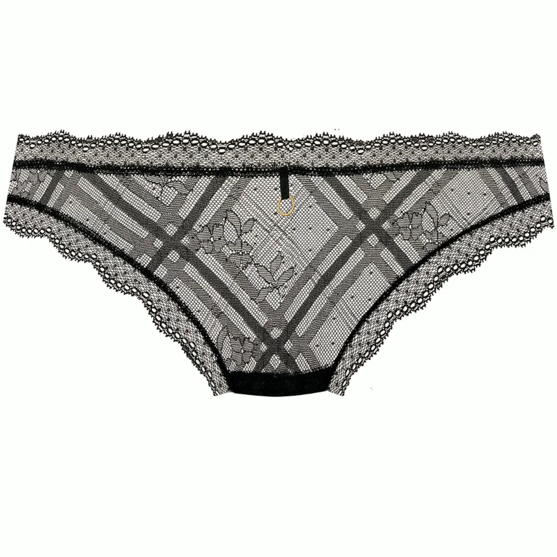 Women's panties with tummy-shaping design for a sleek silhouette-Fatale Brazilian Brief Noir Black - Freya Women's panties with tummy-shaping design for a sleek silhouette-Fatale Brazilian Brief Noir Black - Freya