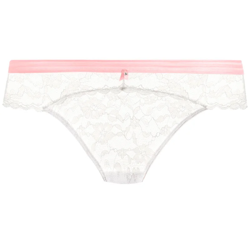 Women's panties for active women who need comfort-Offbeat Brazilian Brief White - Freya