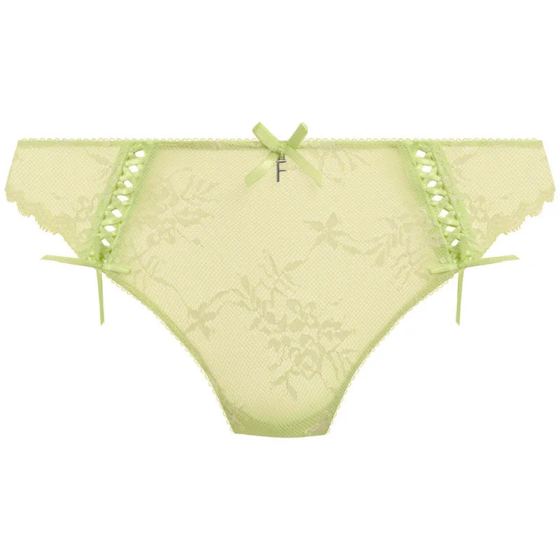 Women's panties for maximum comfort-Offbeat Decadence Brazilian Brief Key Lime - Freya