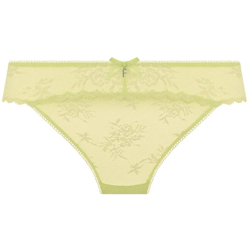 Comfortable women's panties for nightwear-Offbeat Decadence Brief Key Lime - Freya