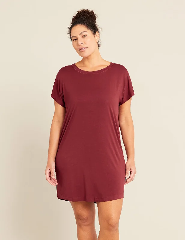 Soft women's sleep tops with light, breathable material-Goodnight Night Dress - Ruby Soft women's sleep tops with light, breathable material-Goodnight Night Dress - Ruby