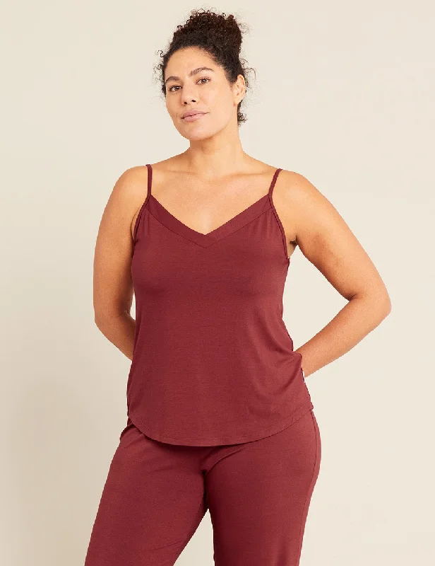 Stylish women's sleep tops with modern look-Goodnight Sleep Cami - Ruby
