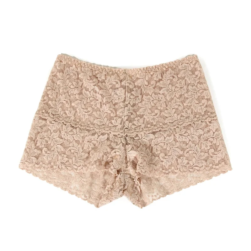 Women's panties with smooth and seamless edges-Hanky Panky Lace Retro Hotpant Brief