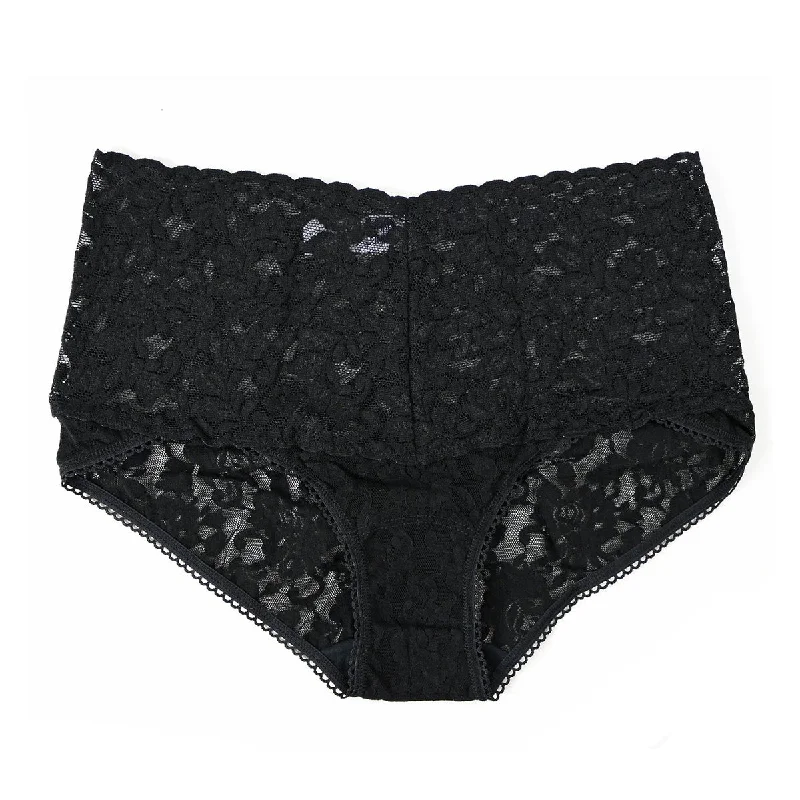 Lace-trimmed women's panties for a chic look-Hanky Panky V-Kini Retro Briefs