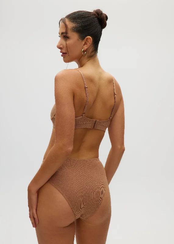 Women's panties with microfibre finish for smooth touch-High Waisted Bikini