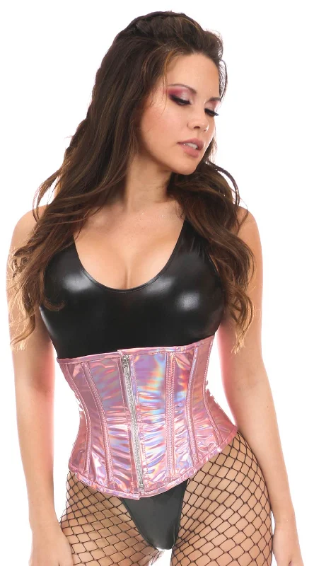 Bustiers and corsets for shaping the waist-Holo Under Bust Steel Boned Waist Cincher
