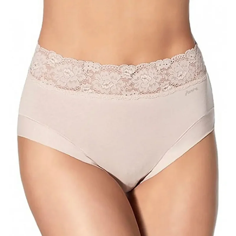 Women's panties with mesh detailing for breathability-Janira Dolce Cinture Full Brief