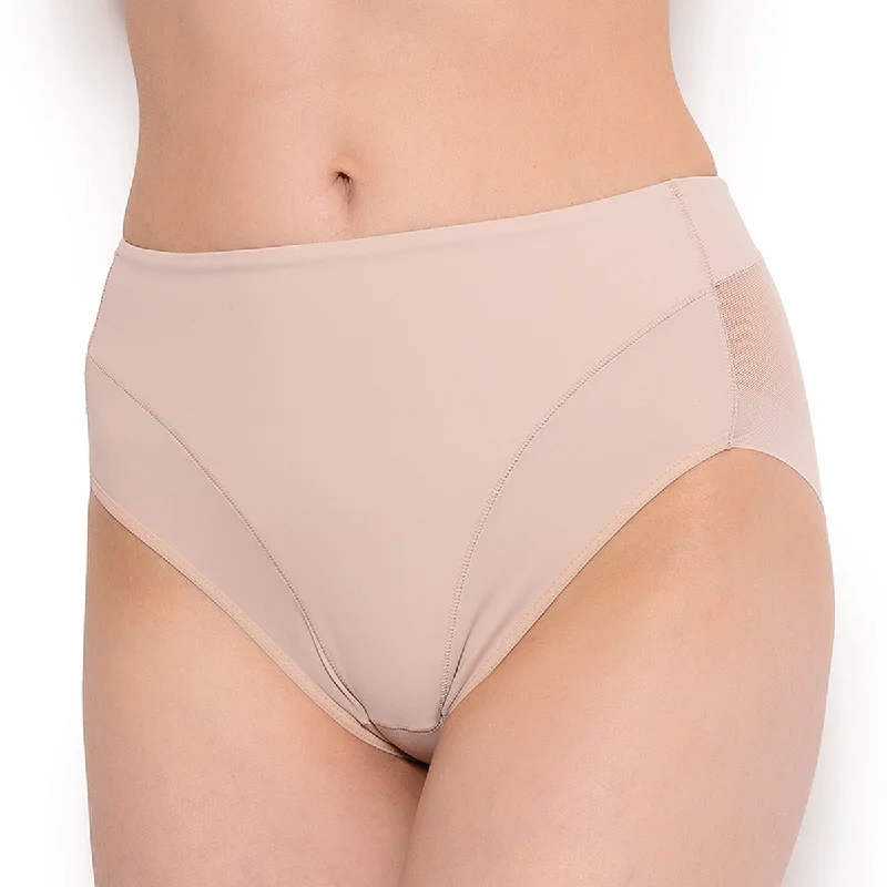 Women's panties with cotton lining-Janira Vientre Plano Secrets Control Brief