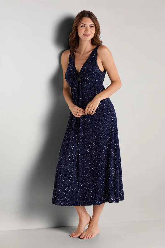 Navy W/Gold Squares