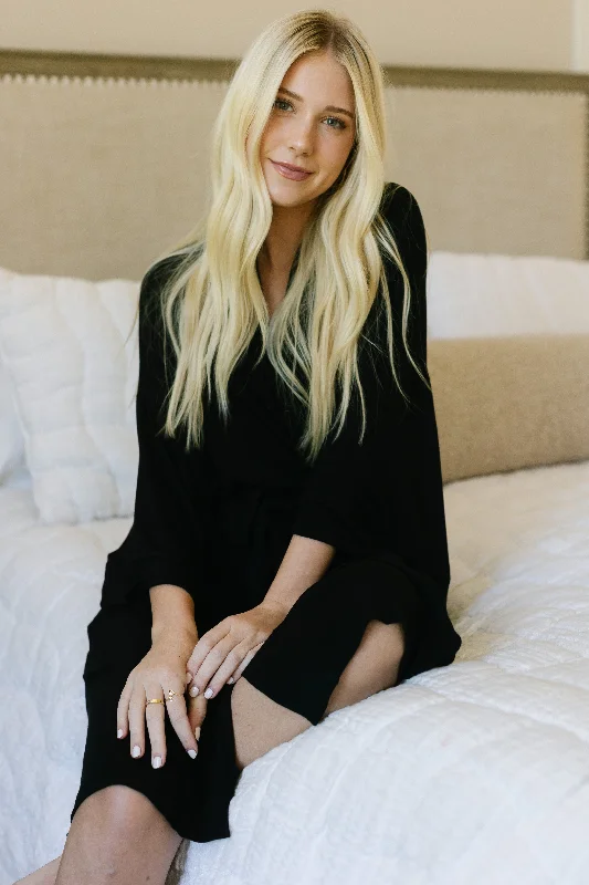 Cozy women's sleep tops with soft touch-jet / robe