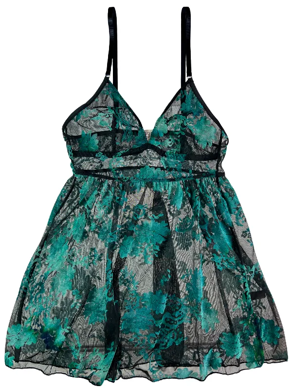 Comfortable sleep tops for women with soft fabric-Kilo Brava Burnout Babydoll