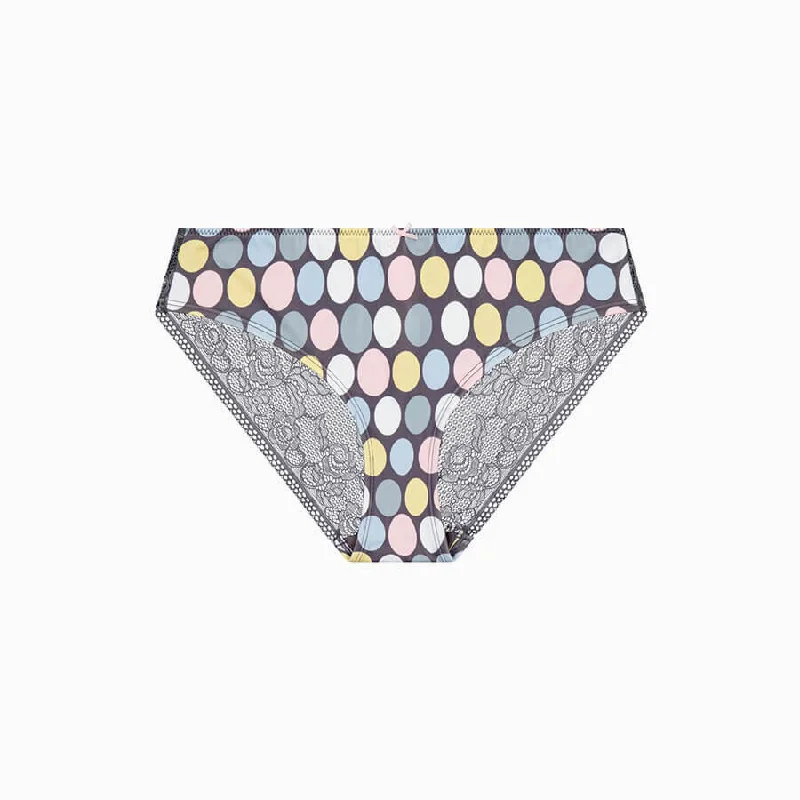 Sports panties for running and training-Lace Bum Bikini Brief - Gelato