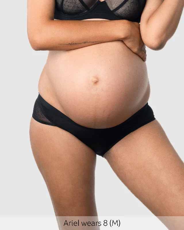 Organic cotton panties for eco-friendly wear-LUNAR ECLIPSE BLACK BIKINI BRIEF