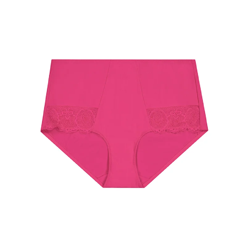 Women's panties with flexible fit-Baroque LaceFull Brief - Briar Rose