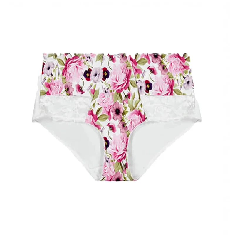 Women's panties for all-day wear with moisture-wicking properties-Print Full Brief - Garden Party