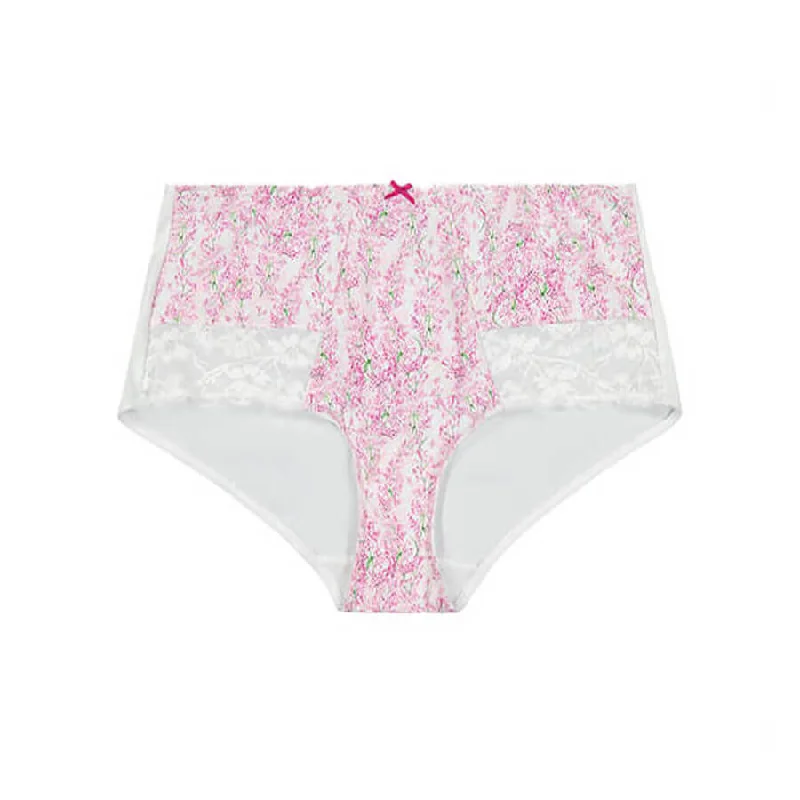 Women's panties with no-show design-Print Full Brief - Wisteria