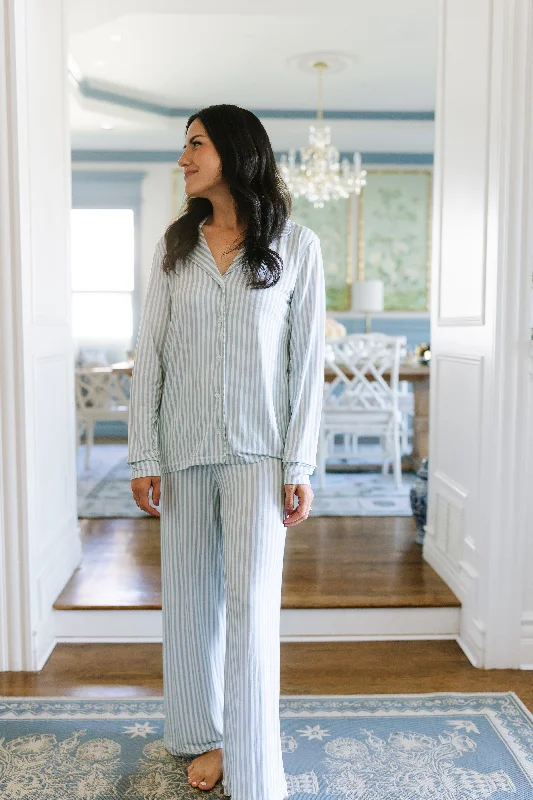 Women's sleep tops with cozy fleece material-the beverly / pajama set