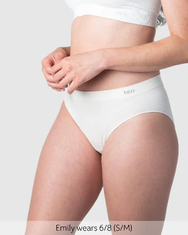 Comfortable and stylish women's panties-MY NECESSITY SEAMLESS IVORY BIKINI BRIEF
