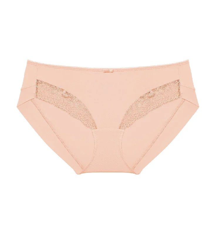 Women's panties for curvy women with extra control-Natural Elegance Delicate Hipster