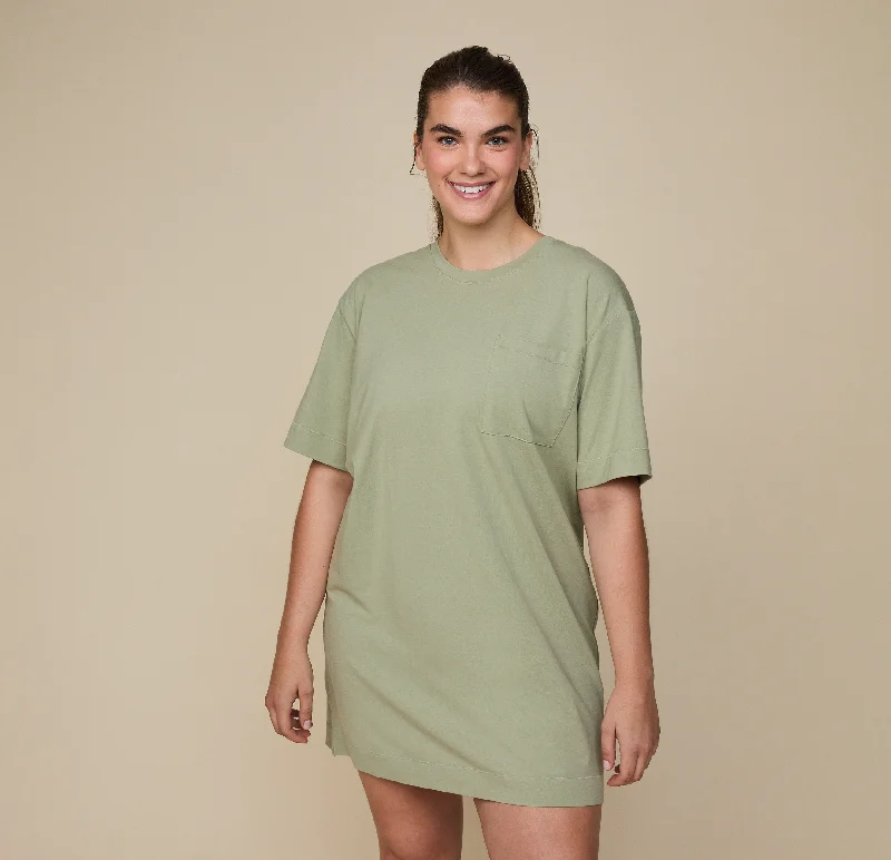 Stylish sleep tops for women with patterns-Perfect Pima Sleep Shirt - Moss