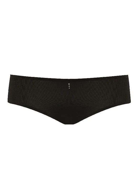 Women's panties for summer wear with cooling fabric-FMO Smooth Seamless Brazilian (Black)