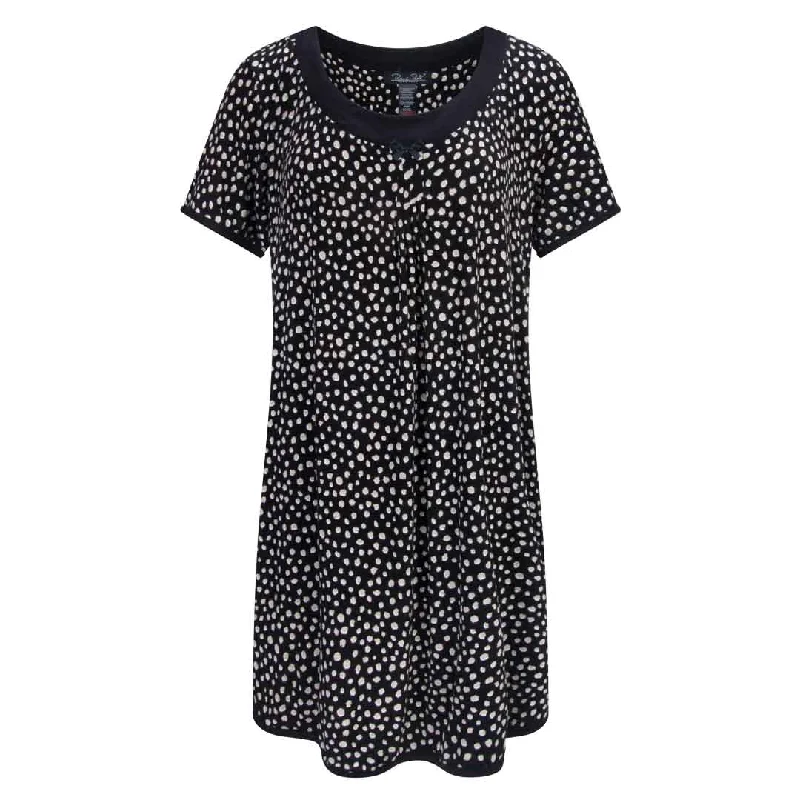 Black with White Polka Dots