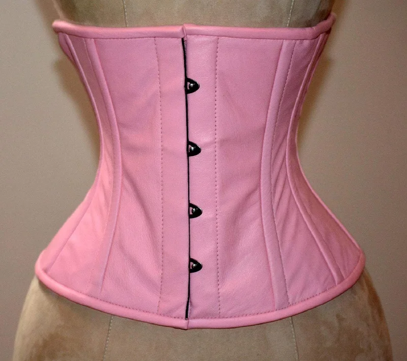Bustiers and corsets with premium lace detailing-Real leather waist steel-boned authentic corset of the pale pink color. Corset for tight lacing and waist training, steampunk, gothic Bustiers and corsets with premium lace detailing-Real leather waist steel-boned authentic corset of the pale pink color. Corset for tight lacing and waist training, steampunk, gothic