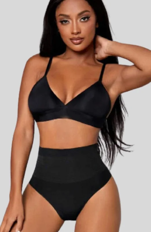 Women's panties with stylish lace details-Sculpted Curves High Waist Butt Lifter Panty