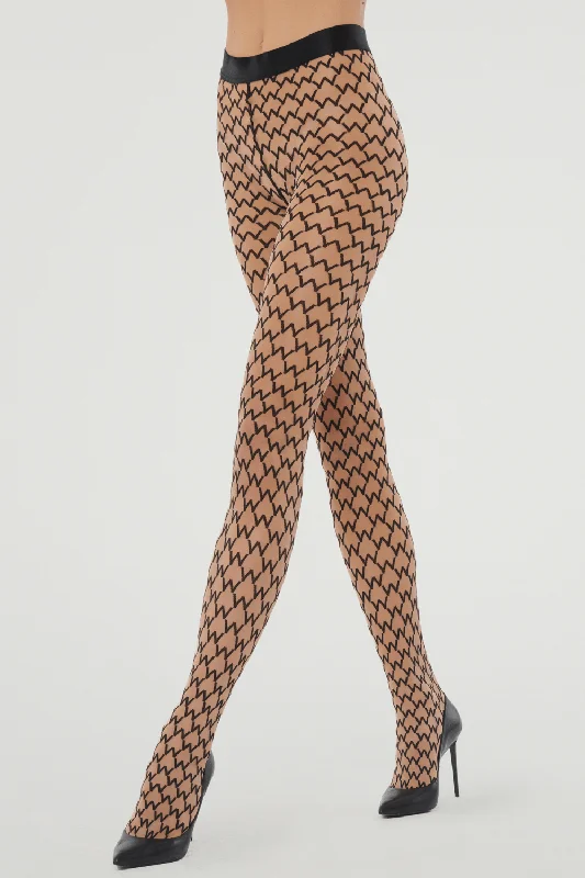 Bustiers and corsets for enhancing bustline-Sheer W Tights