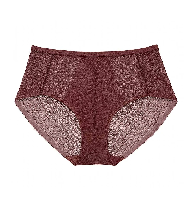 Soft cotton panties for plus-size women-SIGNATURE SHEER HIPSTER