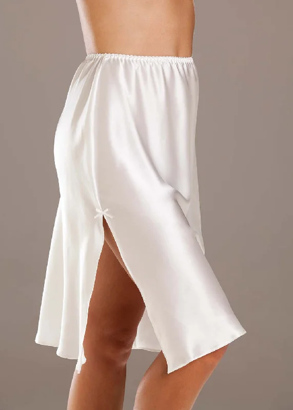 Cozy cotton women's sleep tops for daily wear-Silk Satin Waistslip