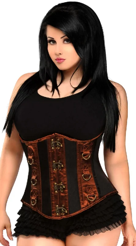 Bustiers and corsets for creating defined waist-Steel Boned Underbust Corset