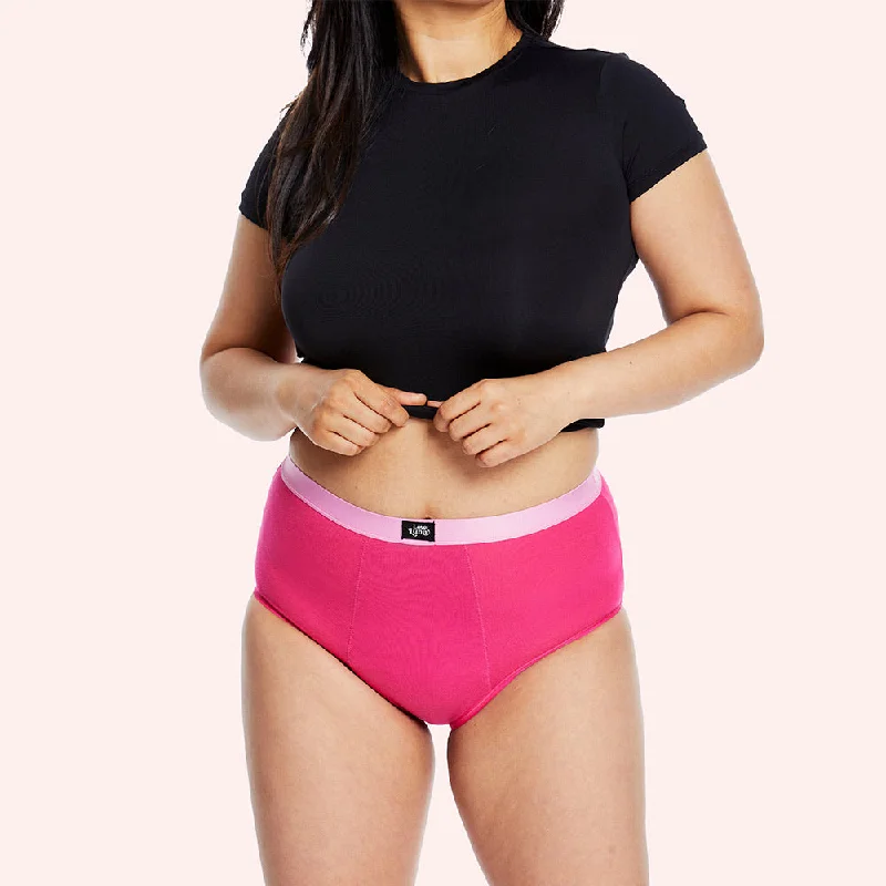 Women's panties for sleepwear comfort-Super Period Full Brief - Pinky Promise