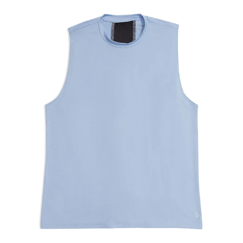 Soft women's sleep tops with cute design-Open Tank - Ice Cap