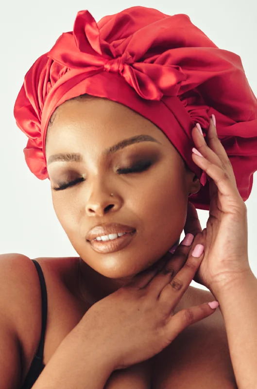 Soft satin women's sleep tops with subtle elegance-Thabooty's Bonnet