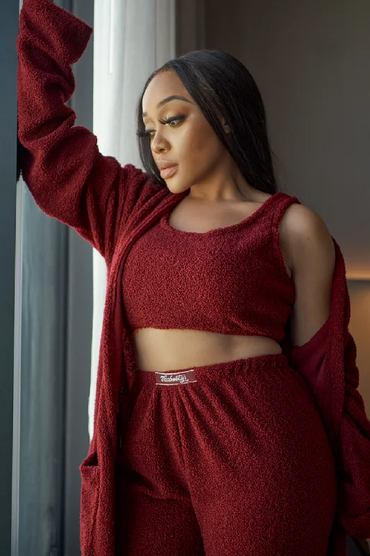 Women's sleep tops with smooth fabric for extra comfort-The Rose Knit Pants