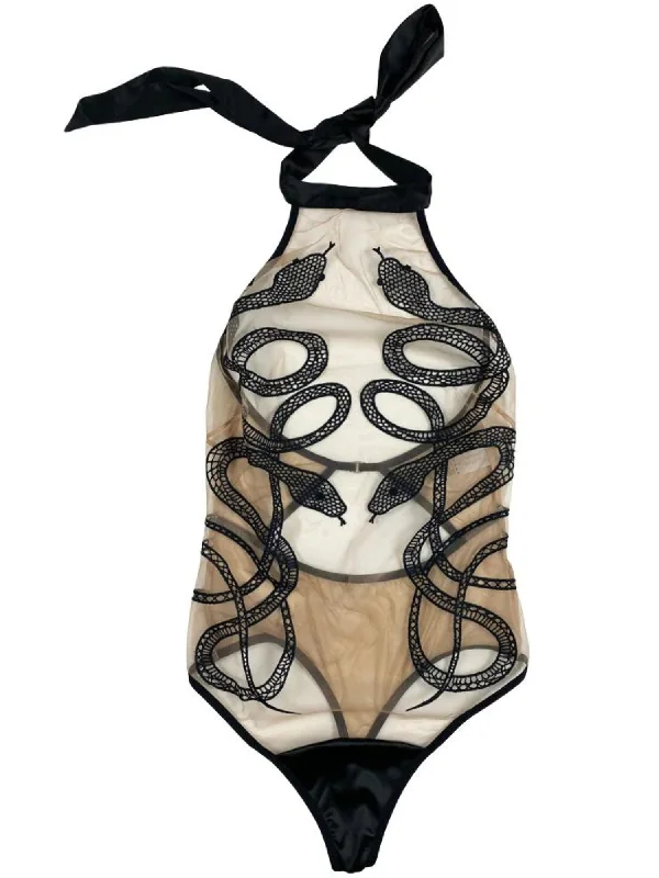 Soft cotton sleep tops for women-Thistle and Spire Medusa Bodysuit